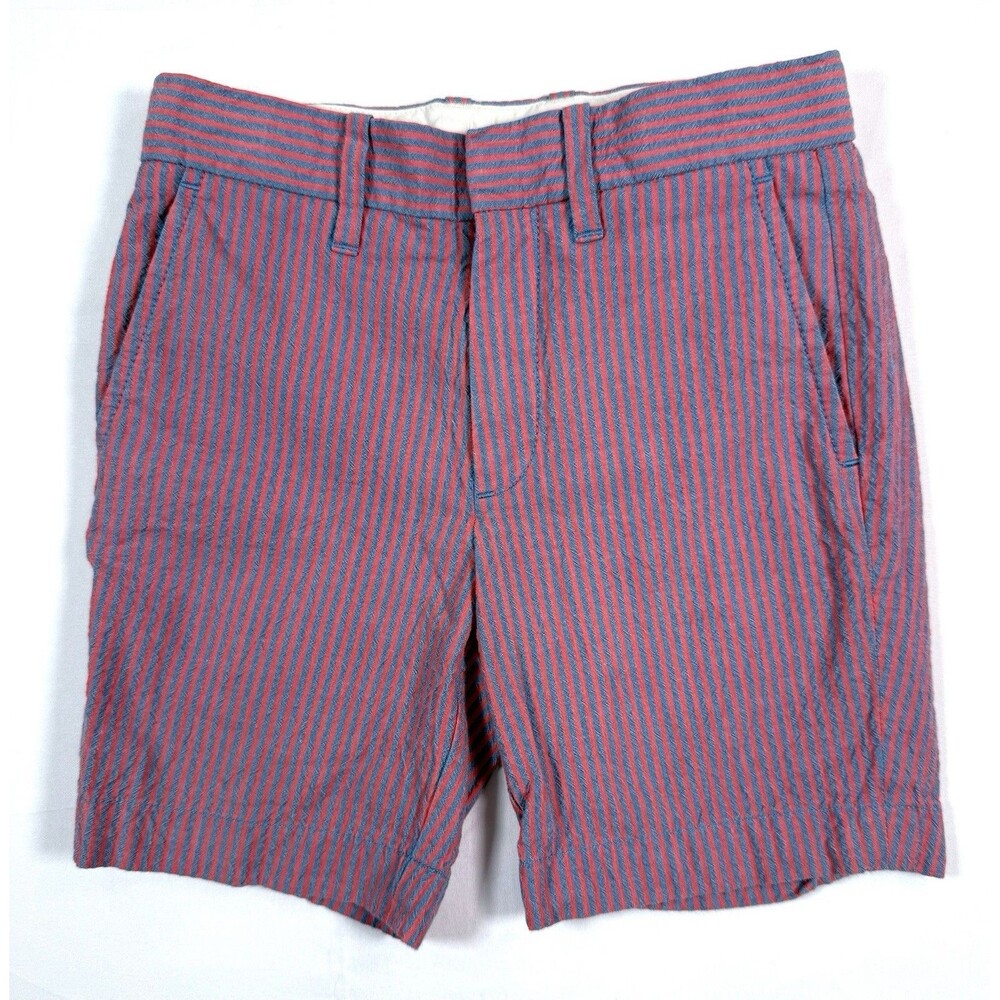 CREWCUTS Unisex Striped Cotton Shorts Size 4